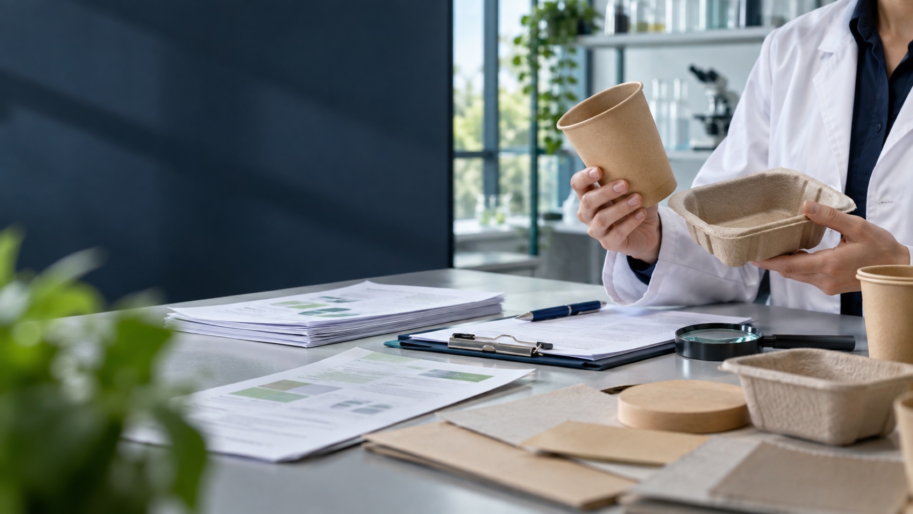 Contrôle qualité de produits en carton et fibre moulée